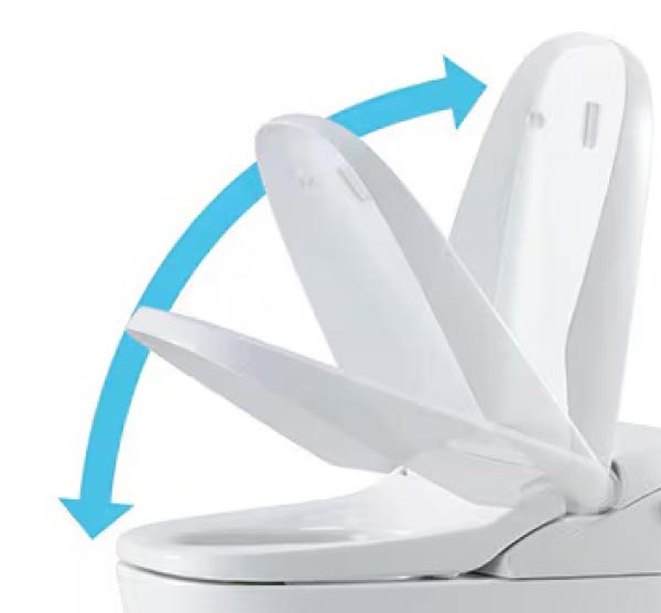 フルオート便座。近づくと自動でフタが開き離れると閉まる