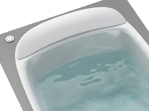 身体に寄り添う形状のグランフィット浴槽